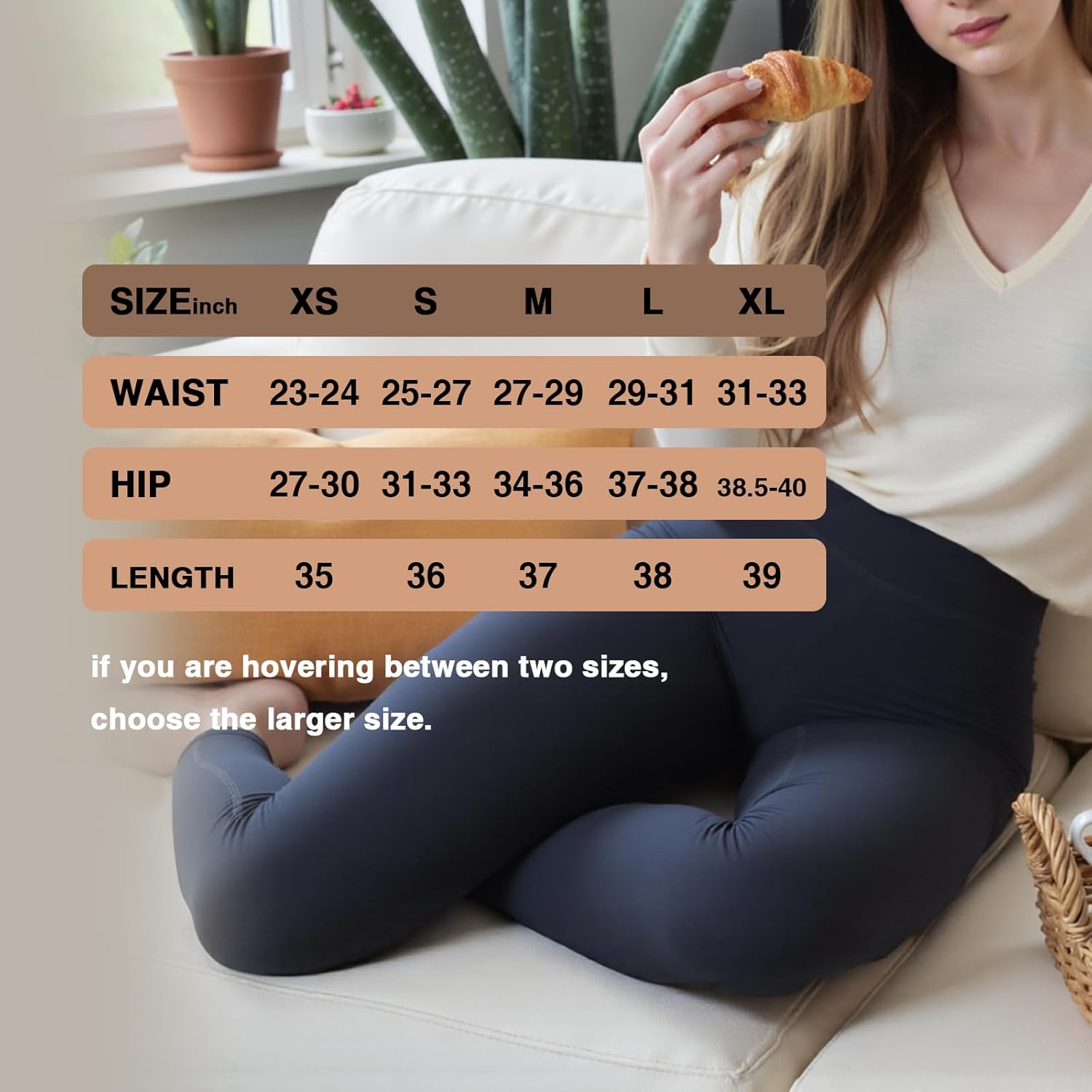 DINNAPE Fleece Lined Leggings Women - Soft Warm Thick High Waisted Tummy Control Thermal Pants for Cold Winter - Image 6