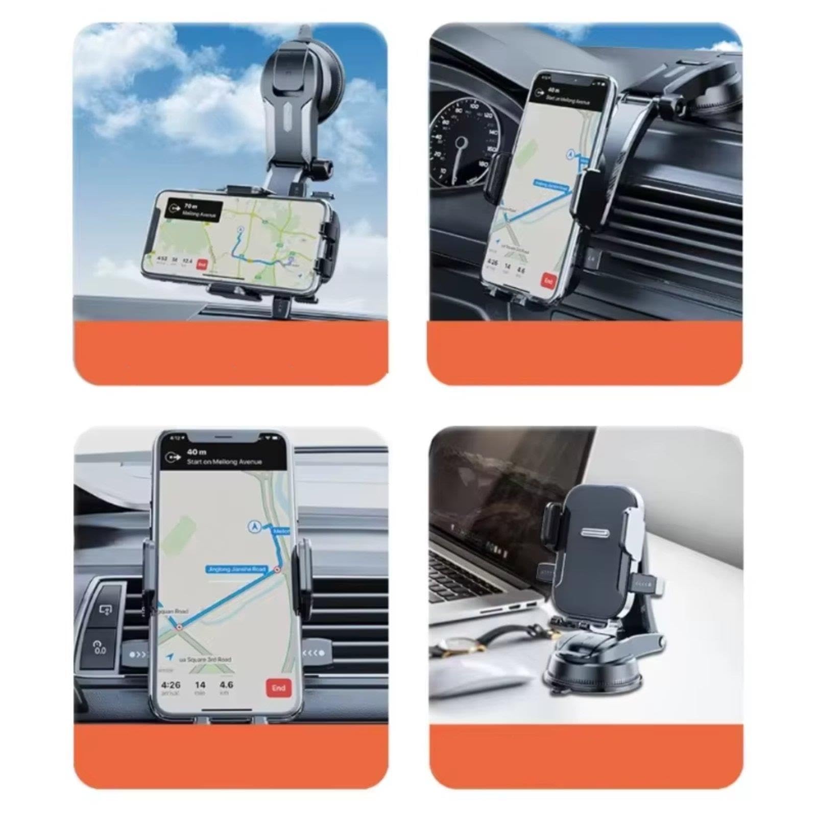 Supporto Telefono Auto Supporto Cruscotto Smartphone Con Estensione