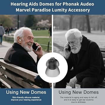 20 pcs Phonak Power 4.0 Dome Large (0.51 inch13mm),Hearing Aid Domes for Phonak Replacements phonak Hearing Aid Accessories Hearing Aid Domes for Phonak Audeo Marvel Paradise Lumity Accessories