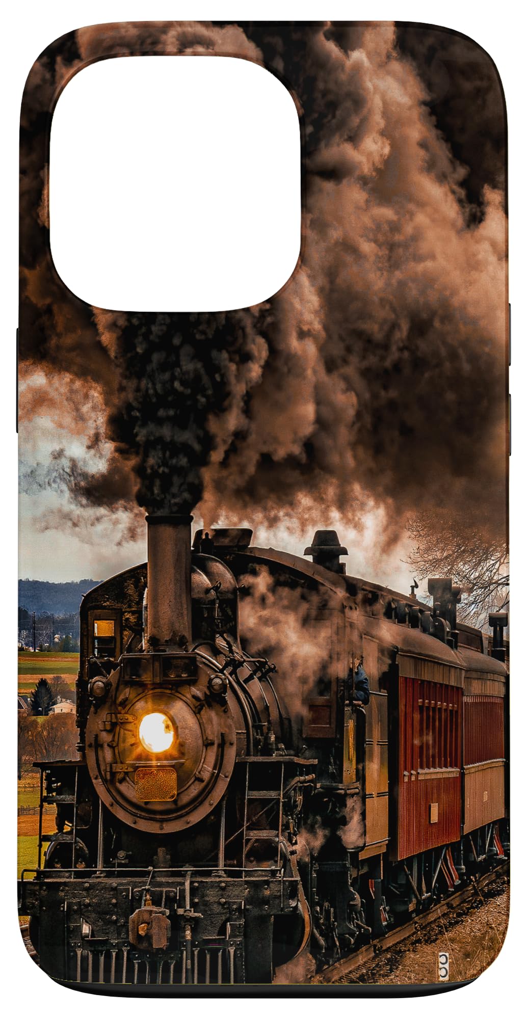 Vintage Train Steam Locomotive Engine Old Model Lovers Case for iPhone 13 Pro