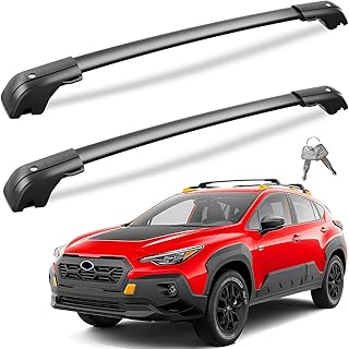 Heavy Duty Lockable Roof Rack Cross Bars Compatible with Subaru Crosstrek Wilderness 2024 2025, All-Metal Aluminum Roof Rails Crossbars Rooftop Luggage Racks Bike Kayak Snowboard