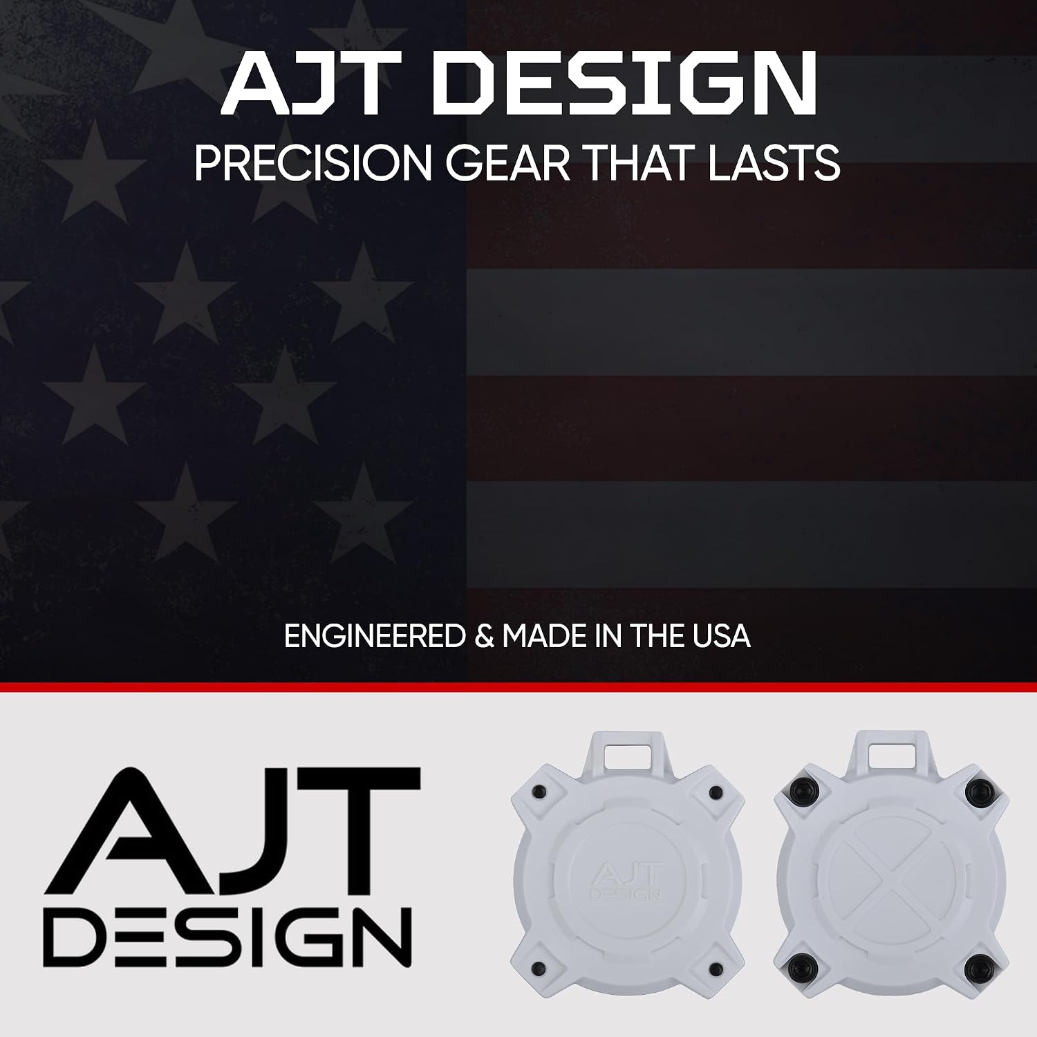 AJT DESIGN Shockproof AirTag Case for Apple Air tag - WHITE