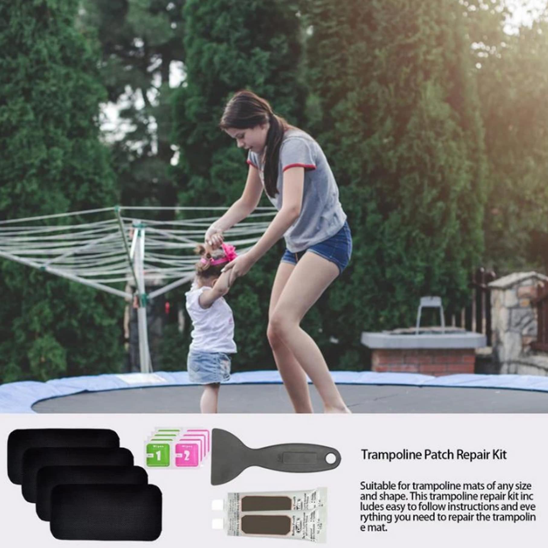 Kit Riparazione Trampolino - Toppe Resistente Per Buchi E Strappi - Foto 2