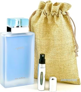 Bundle- Light Blue Eau Intense perfume for Women 3.3 fl oz Eau de Parfum Spray with Bag & Mini Refillable Atomiser