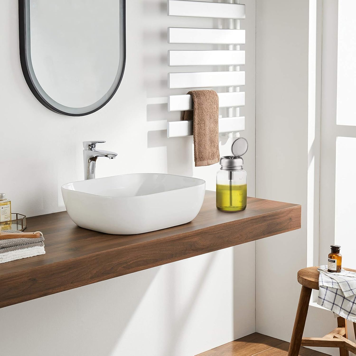 Bhuuno 2ピース 期間限定送料無料 個のプレッシャーボトルディスペンサー ネイルポリッシュリムーバー 空のプレスボトル