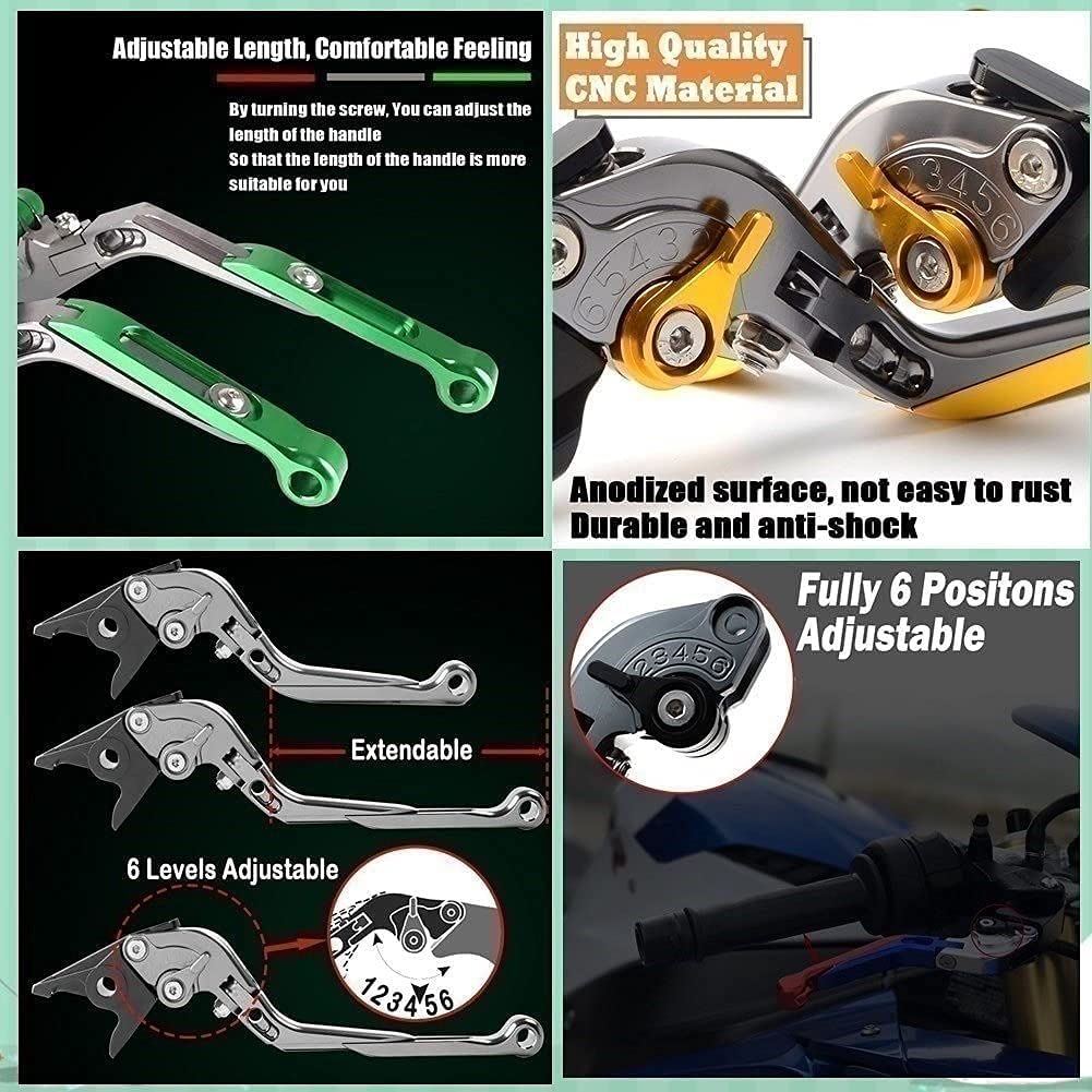 Leve Regolabili Per Royal Enfield 650 Interceptor – Freni E Frizione Pieghevoli, Allungabili, Colori A Scelta!