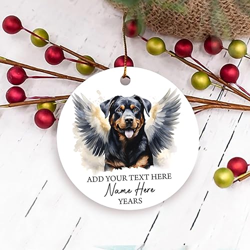 Vista 40 de Adorno conmemorativo personalizado de Bulldog Inglés – Alas de ángel, regalo de Navidad personalizado para perro, mamá y papá Adorno de Bulldog
