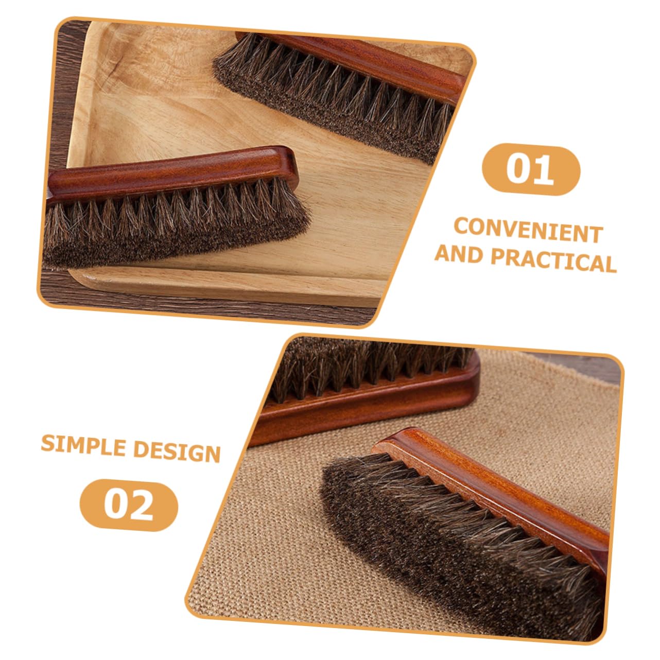 VALICLUD 2 Set Spazzola in Crine Di Cavallo Per Scarpe Deodorante Spray Per Scarpe Kit Pulisci Scamosciato Spazzola Da Spray Deodorante Per Polacco Di Legno 2 Pezzi * 2
