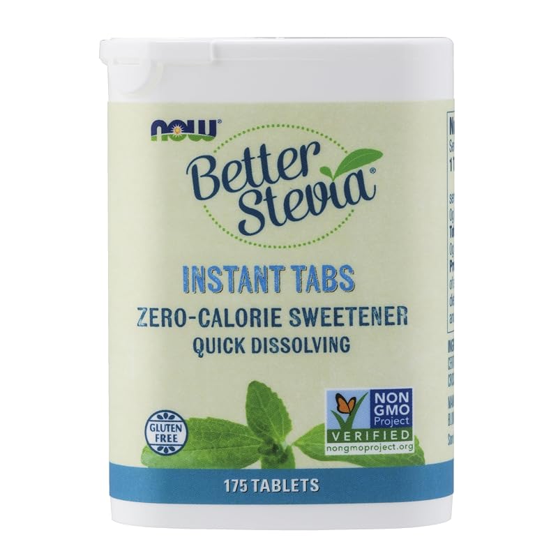 NOW Better Stevia, adoçante em comprimidos, 175 comprimidos