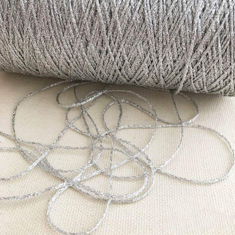 Amazon.com: Clisil 100gram DIY Sparkle Silver Lurex Thread