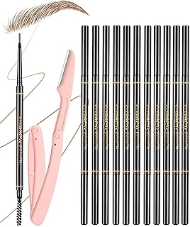 Lápices de cejas marrón medio para mujer, 12 ...