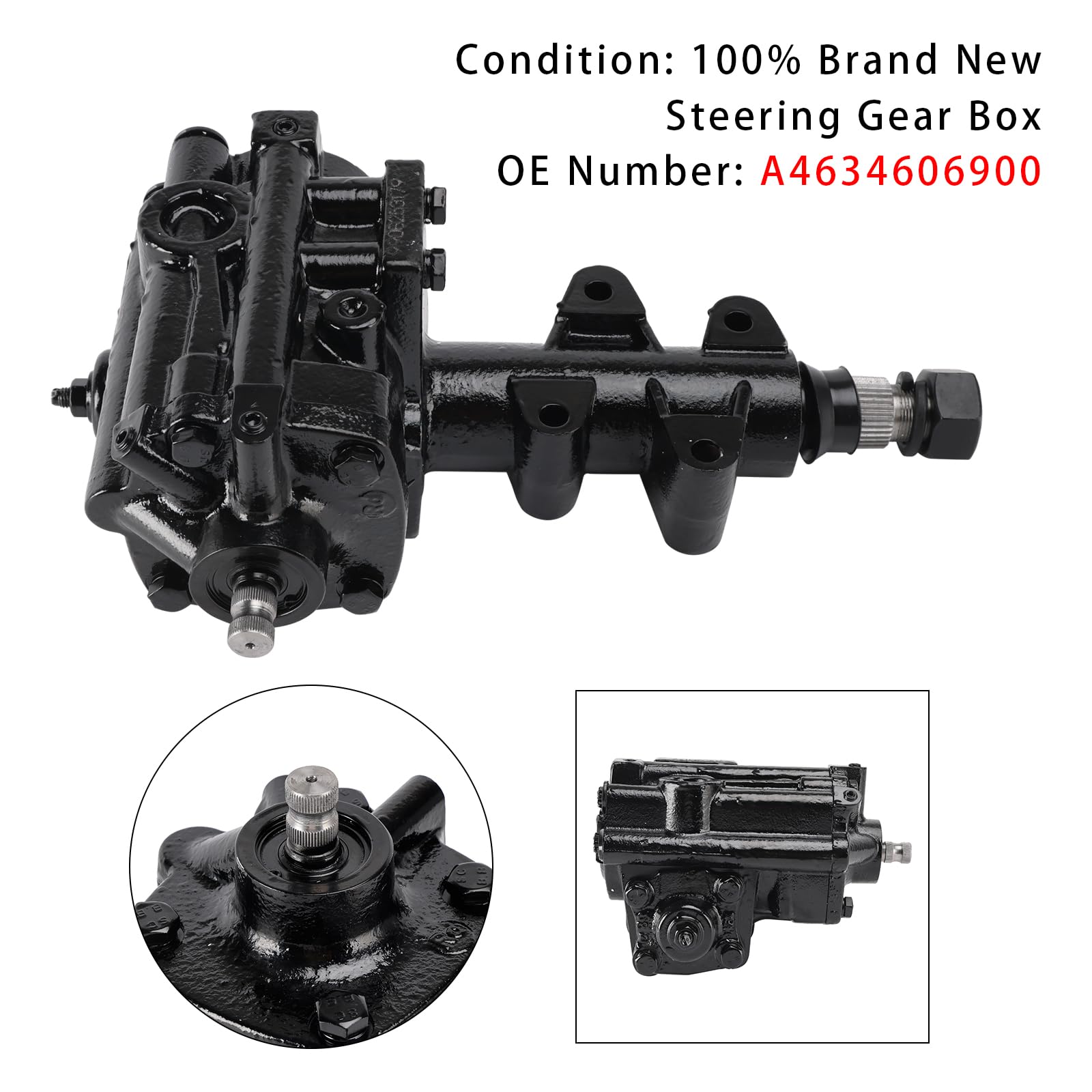Bruce & Shark Steering Gear Box A4634606900 pourMercedes-Benz G-Class W460 W461 W463 2007-2018, Direct Replacement Steering Gear Box