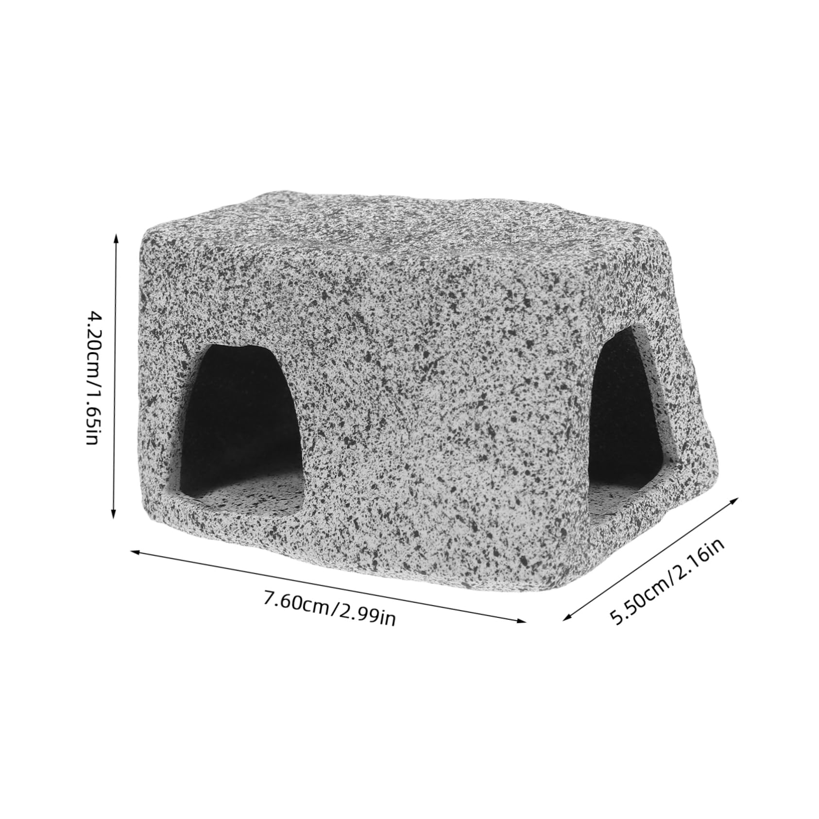 Abaodam Aquarium Hiding Cave for Shrimp and Fish Stackable Rock Decor Natural Aesthetic Hideout for Turtles and Aquatic Pets Durable and Easy to Accessories
