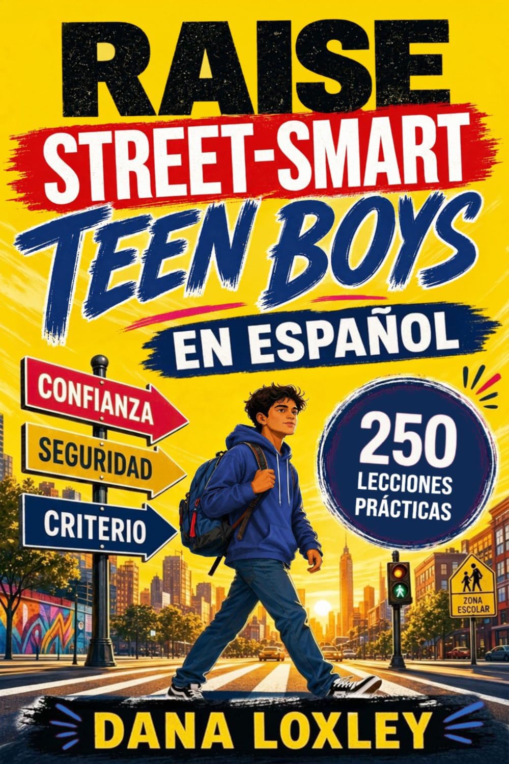Raise Street-Smart Teen Boys En Español: 250 Lecciones Esenciales para Protegerlos del Peligro, la Presión Social y las Redes Sociales, Mientras ... Criterio e Independencia (Spanish Edition)