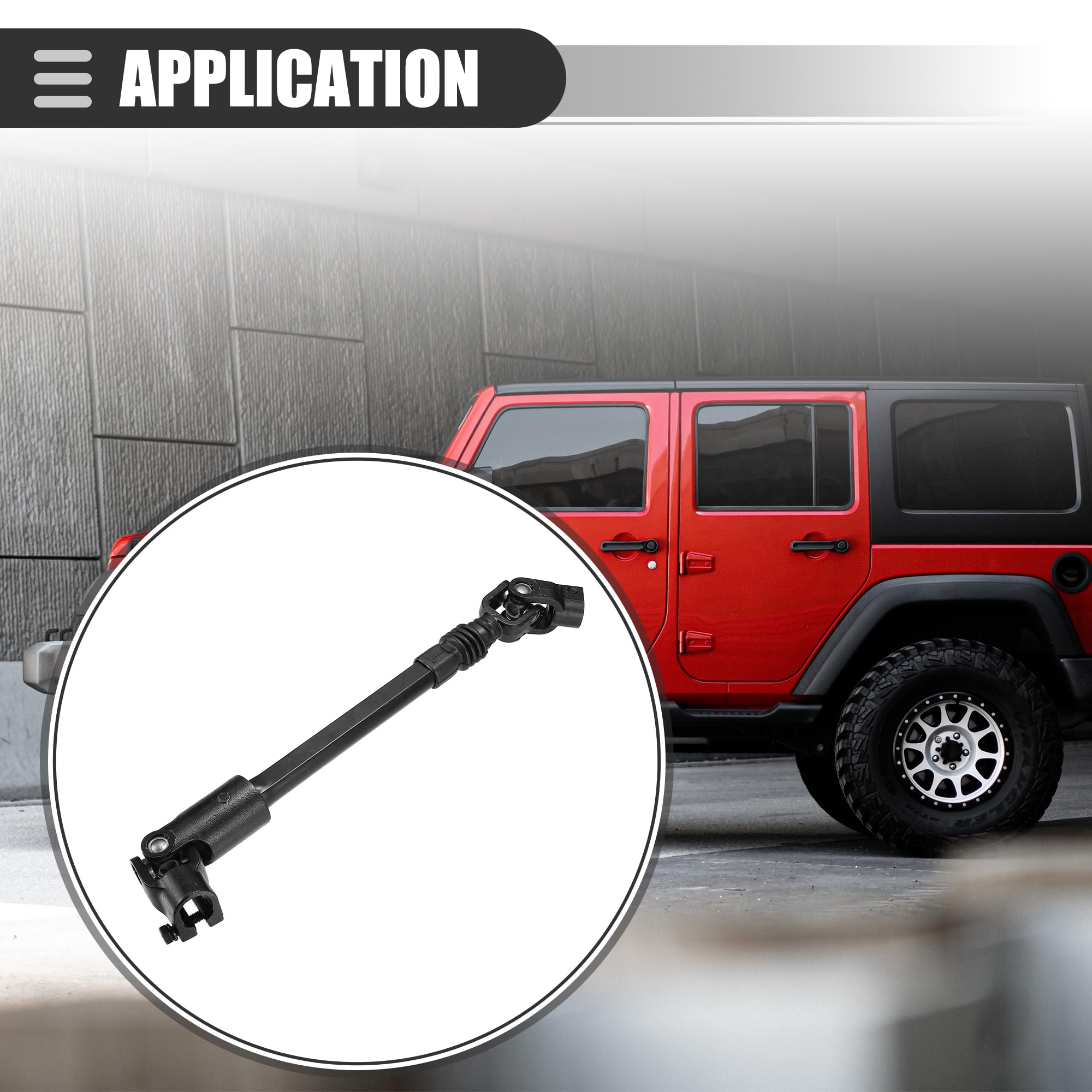 Amazon.com: Motoforti Lower Power Steering Shaft, for Jeep 