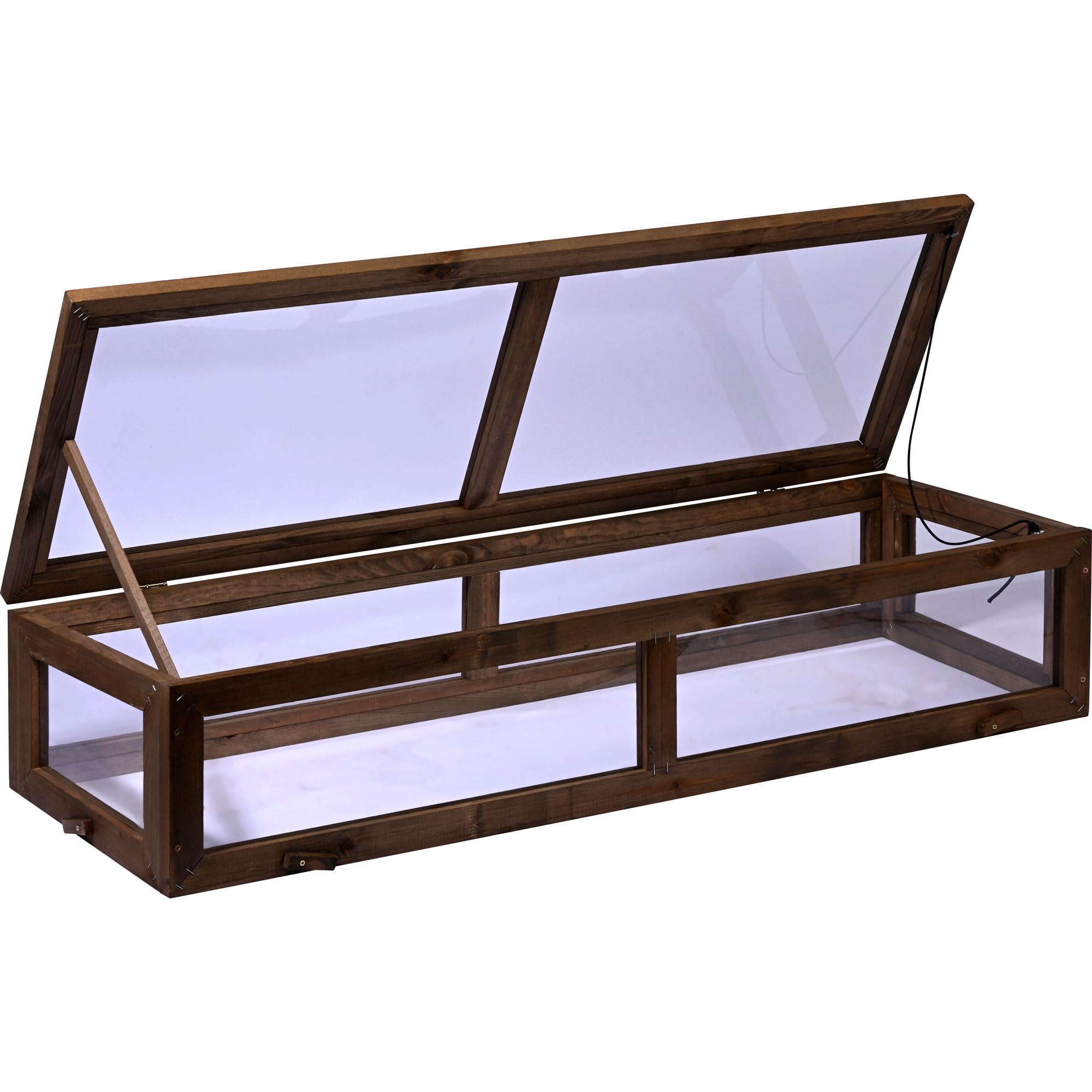 dobar® Accesorio de semillero para bancal Elevado, Color marrón Oscuro, 117 x 40 x 24,5 cm, Pino