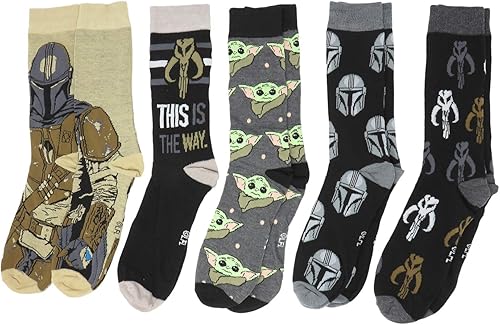 Miniatura 2 de Star Wars The Mandalorian Baby Yoda - Paquete de 5 pares de calcetines