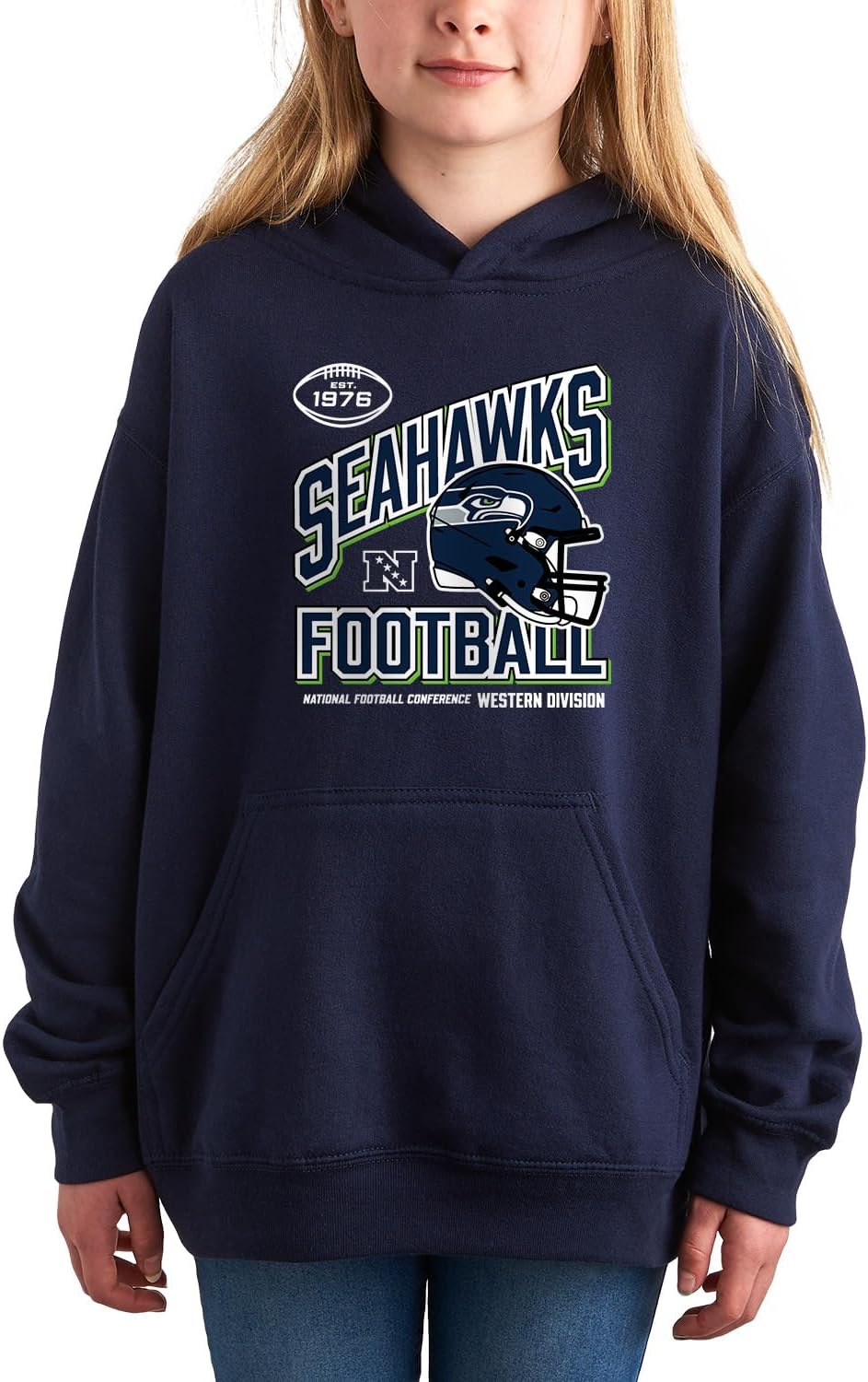 Junk Food NFL - Angle Helmet - Unisex Youth Hoodie