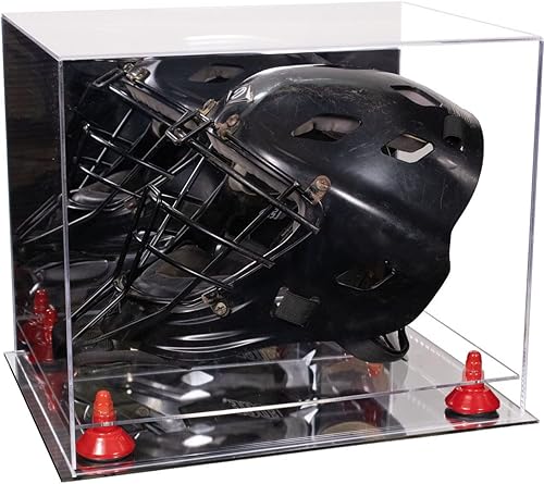 Miniatura 19 de vitrina de acrílico tamaño real casco fútbol americano.