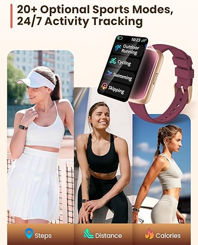 Miniatura 3 de Relojes de fitness para mujer, rastreador de actividad física con monitor de frecuencia cardíacaSpO2, relojes inteligentes para mujeres con