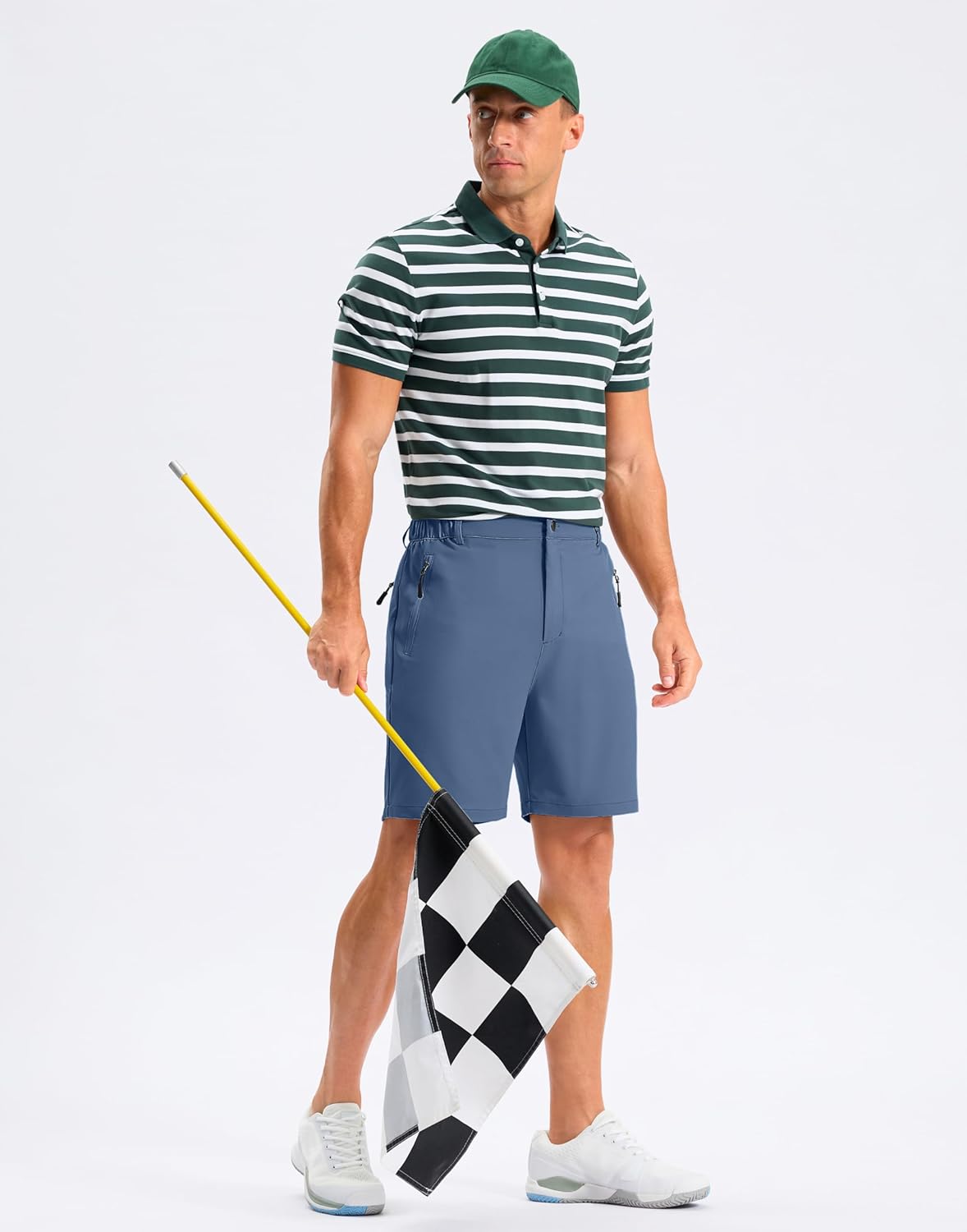 Pudolla Mens Hiking Shorts 5"/7"/9" Lightweight Quick Dry Casual Golf Shorts for Men Work Fishing with 3 Zipper Pockets - Image 7