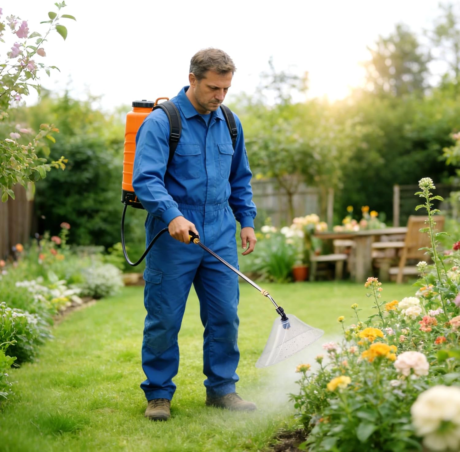 2 Pack Retractable Sprayer Wand with Drift Guard Shield - Prevents Droplet Drift for GardeningSprayer Accessory, Nozzle with Guard (Big Drift Guard, 2)