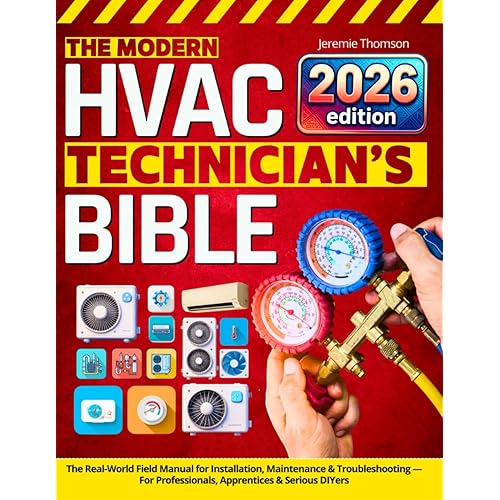 The Modern HVAC Technician’s Bible: The Real-World Field Manual for Installation, Maintenance & Troubleshooting — For Professionals, Apprentices & Serious DIYers