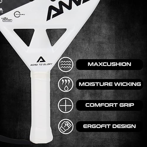 Miniatura 3 de AMA SPORT Raqueta de pádel Superficie de Fibra de Carbono con núcleo de espuma EVA Memory Flex Core Pádel Raqueta de Tenis Raqueta de Pádel Ligeras