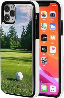 Golf Course Lawn Printed Wallet Case For Iphone 11 Pro 5.8-Inch, Magnetic Closure Shockproof Flip Phone Case Cover With Card Holder Black