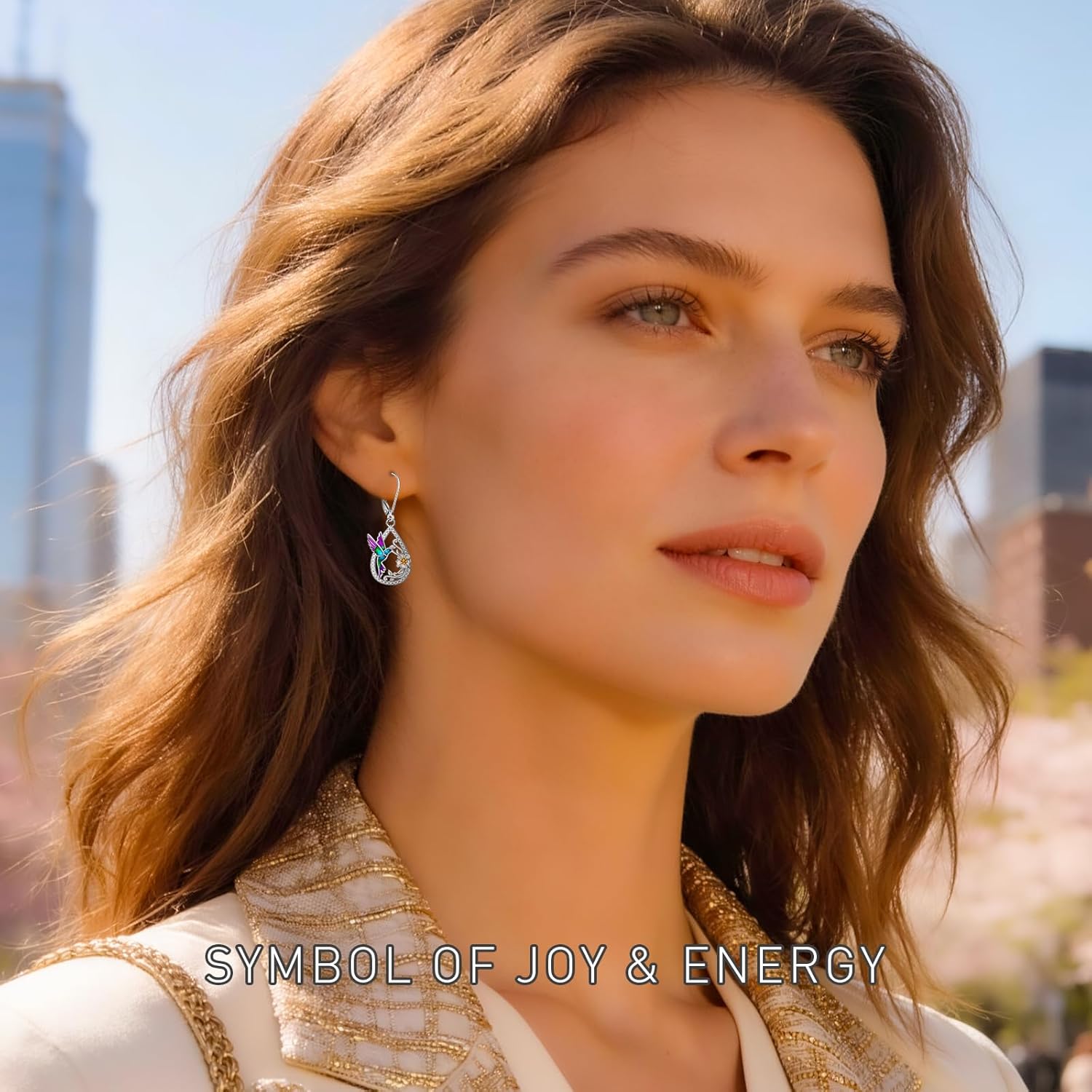 Hummingbird Earrings for Women Purple Hummingbird Earrings Sterling Silver Gifts Dangle Bird Jewelry Memorial Mothers Day Christmas Birthday Gifts - Image 9