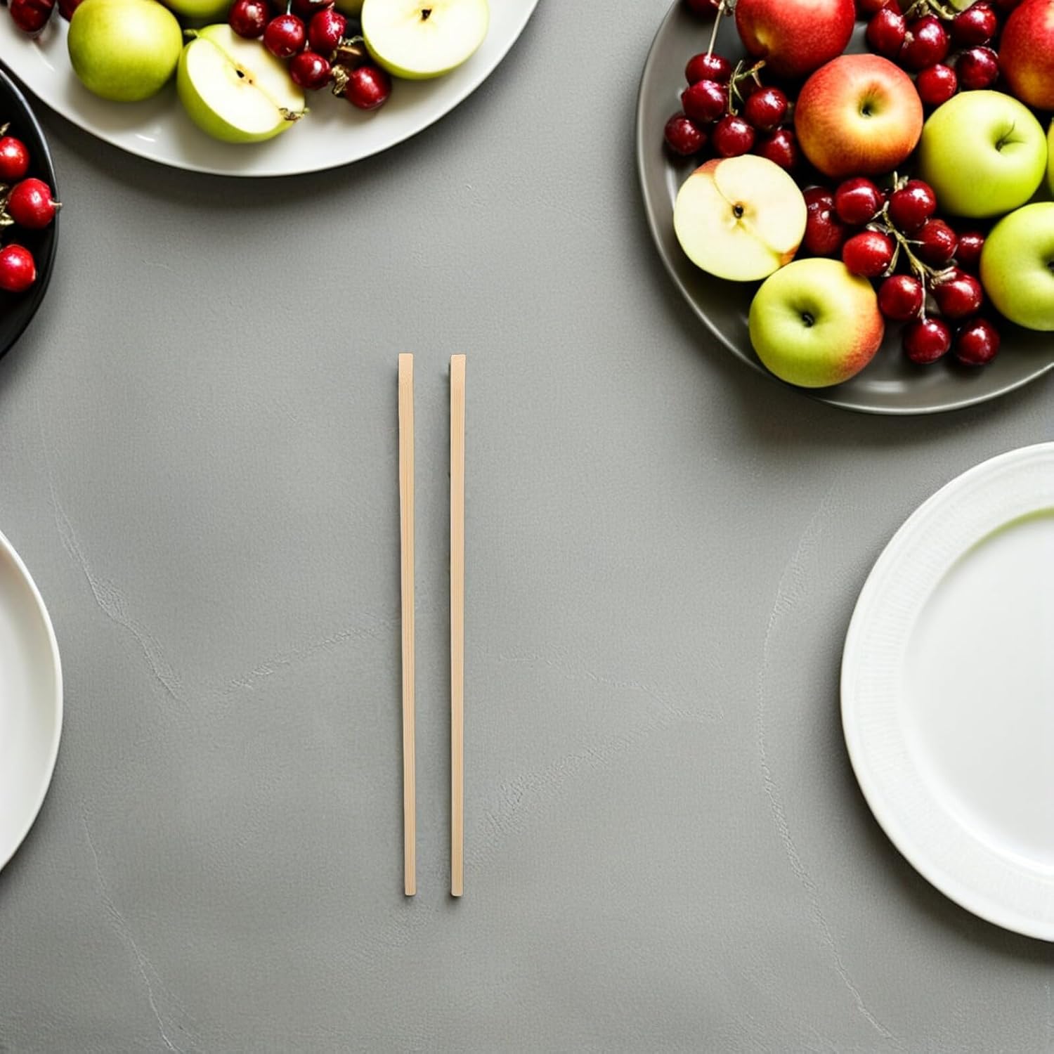 Beavorty Disposable Chopsticks Set 100 Pairs 24cm Food-grade Lightweight Splinter-free Non-slip for Takeout Office Restaurant Party