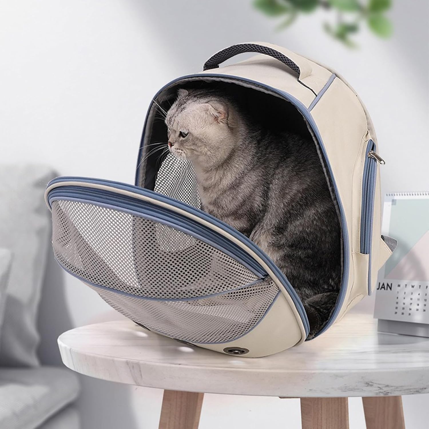 Cat Carrier Breathable Scratch Proof Non Slip Pouch Pet Bag for Puppy Kitten Small Animal Travel Walk Outdoor Public Transit Trips