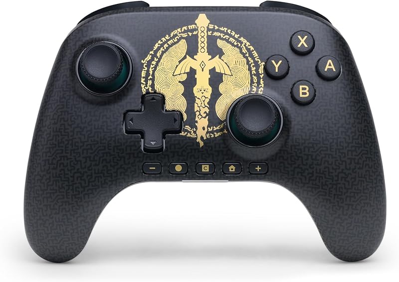 PowerA Manette sans fil Advantage pour Nintendo Switch 2 - Épée de légende corrodée, sous licence officielle, effet Hall, boutons programmables, manette Pro, bouton C, détection de mouvement