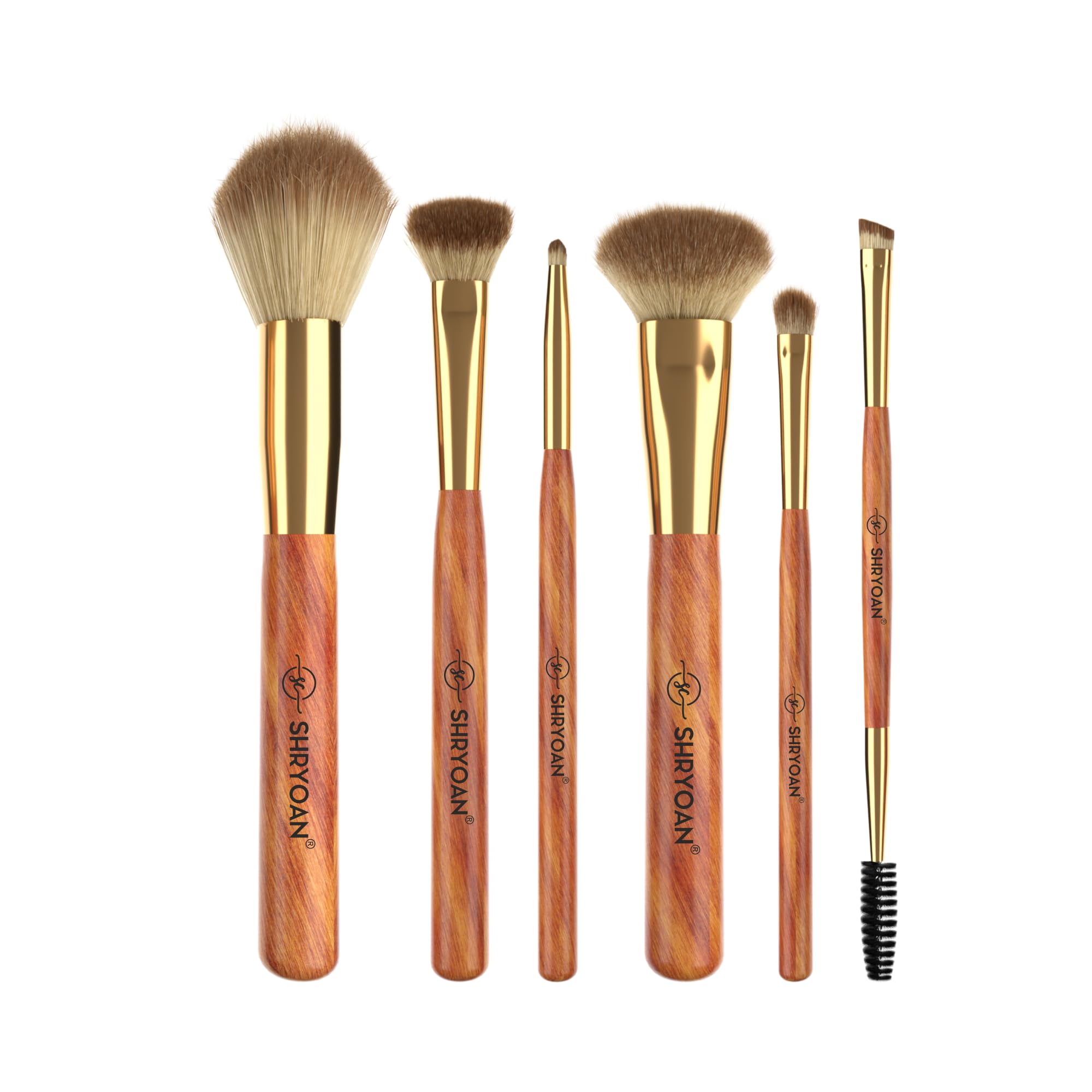 Shryoan Professional Artisan Makeup Brush Set of 6 | Face & Eyes Makeup Brush Set with Ultra Soft Bristles (SET OF 6)-picture-49