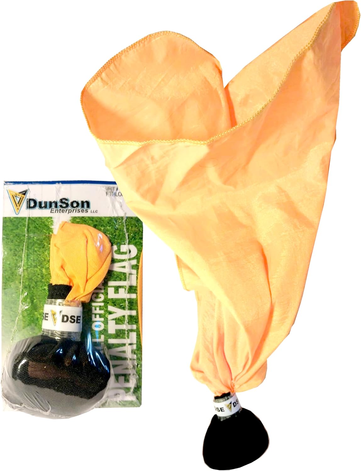 DSE Football Official's Penalty Flag with Black End on Yellow Flag