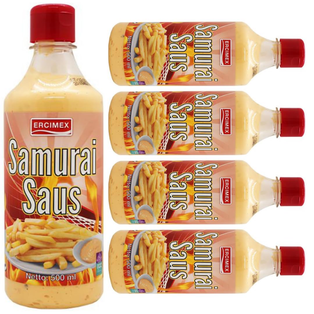 Con Pufai Grocery, Ercimex Samurai Saus Salsa 500 mililitros x 5 unidades