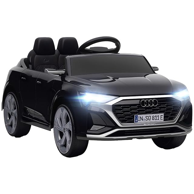 AIYAPLAY Coche Eléctrico para Niños Audi Q8 Etron Sportback 12V Negro