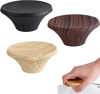 DXIA 3 Pack Pot Lid Replacement Knobs, Universa Saucepans Lid Knobs, Heat Resistant Pan Lid Holding Handles, Bakelite Circular Handgrip Knobs for Slow Cookers, Skillets and Kitchen Cookware Covers