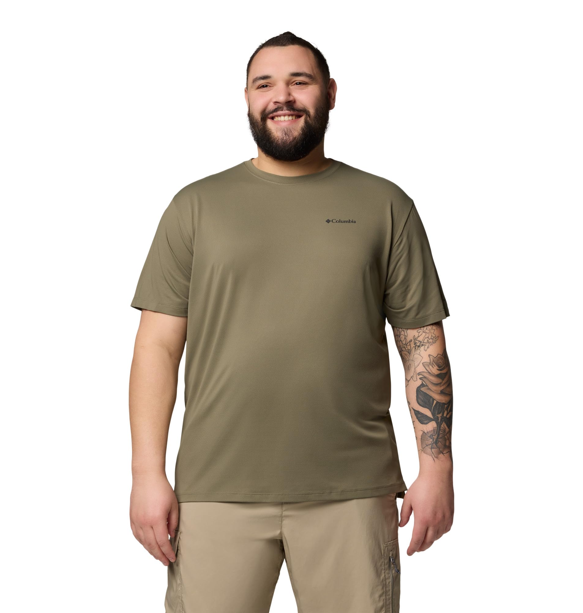 Columbia Tech Trail Utility Short Sleeve Crew Tech Trail Utility - Camiseta de Manga Corta Hombre
