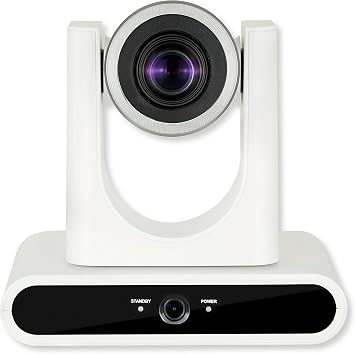 Lumens VC-TR40NW AI Auto-Tracking Camera, White; AI-Powered Human Face Recognition; 3 Tracking Modes and 2 Framing Modes; Mount Upright or Inverted; 1080p 60fps; 20x Optical Zoom; 1/2.8 2MP CMOS