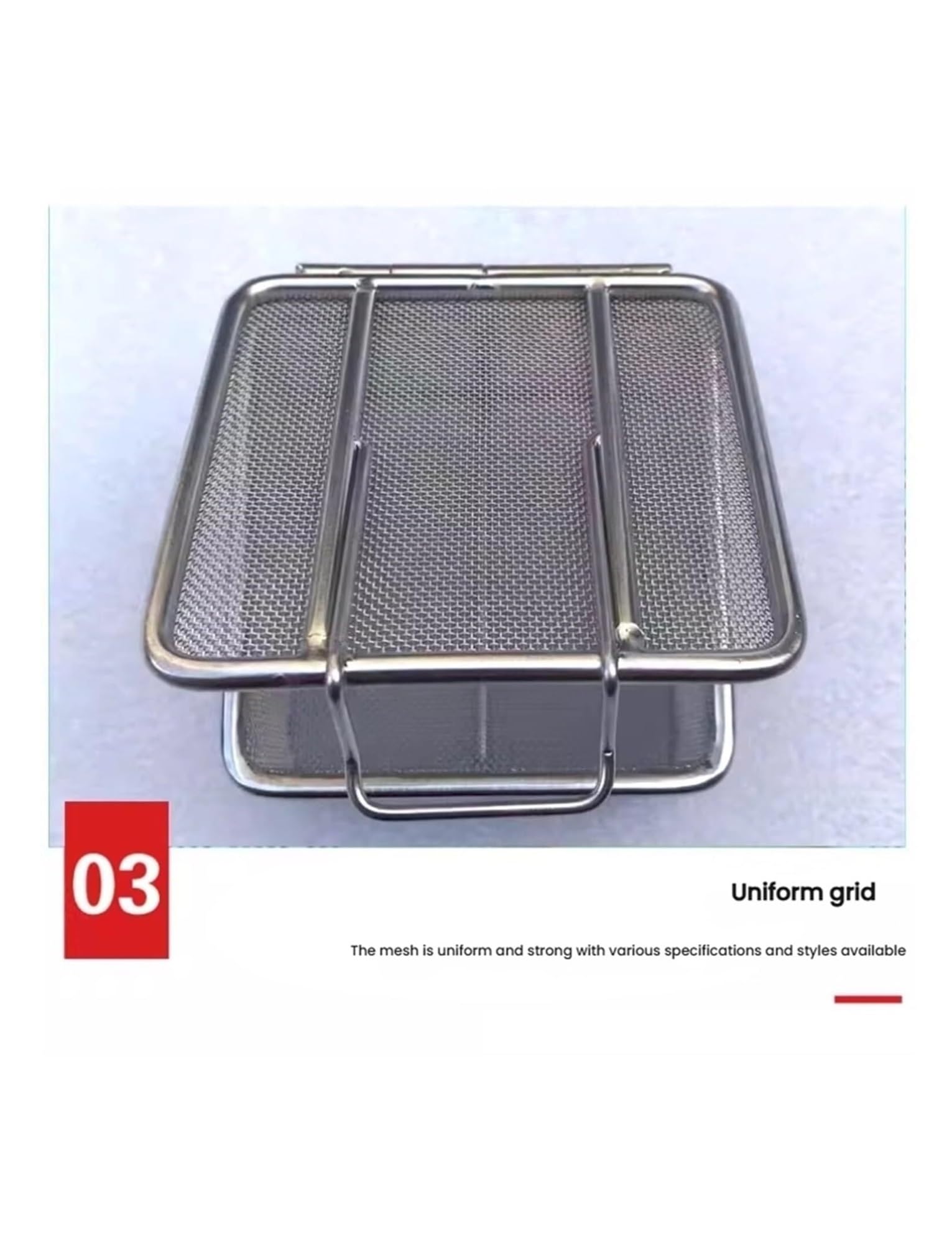 Edelstahl Sterilisierbox mit Sicherheitsdeckel,Verschließbarer Sterilisierkorb für Krankenhaus, Zahnarztpraxis und Labor in verschiedenen Größen | 15x10x5cm