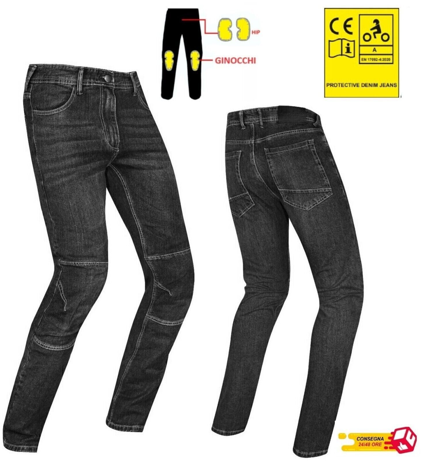 Pro Jeans pour moto avec protections genoux et hanches, homologuées CE C.E.