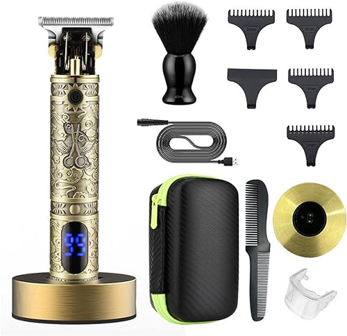 Afeitadora eléctrica profesional para hombre afeitadora para barba cortadora de barba máquina de afeitar T9 máquina de afeitar de pelo recargable
