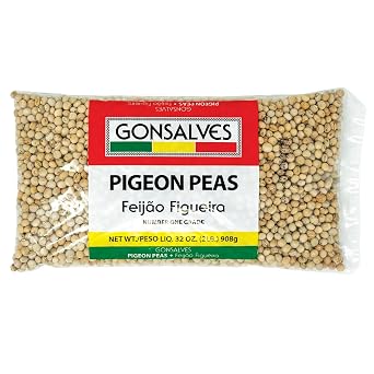 Gonsalves Pigeon Peas, Feijao Figueira, Number One Grade, 32 oz (2 lb), Portuguese Style