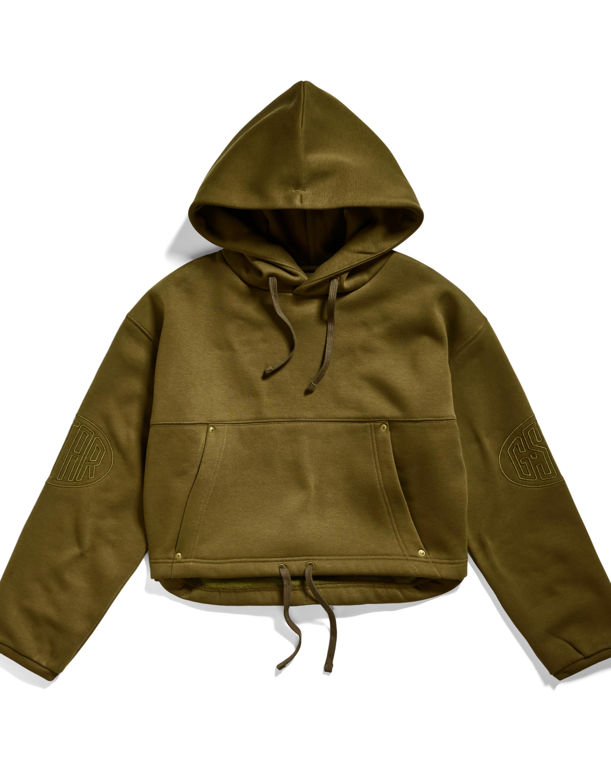 G-Star Sudadera Sleeve Graphic Cropped Loose Sudadera con Capucha Mujer (Pack de 1)