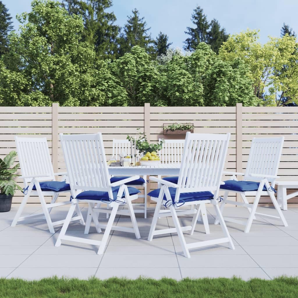 vidaXL Cojines de Palets de Jardín 6 uds, Almohadas para Silla Sofá Asiento, Almohadillas para Muebles, Decoraciones para Patio, Tela Oxford Azul