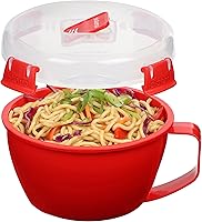 Vista 2 de Sistema 1109ZS Microwave Collection - Tazón para fideos, 1 unidad (paquete de 1), color rojo