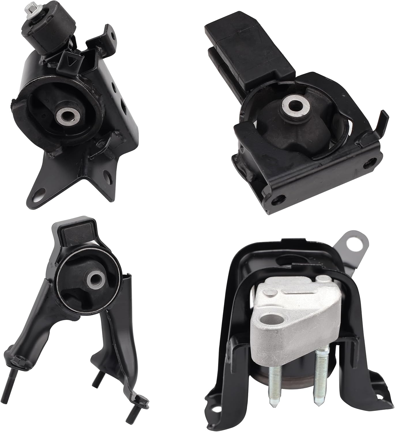 Engine Motor and Transmission Mount Kit Compatible with 2003-2008 Corolla 1.8L & 2003-2008 Matrix 1.8L & 2003-2008 Pontiac Vibe 1.8L Auto Transmission Repklace OE A4220 A4219 A4218 A4221 4pcs 2003-2008 Corolaa (1.8L)