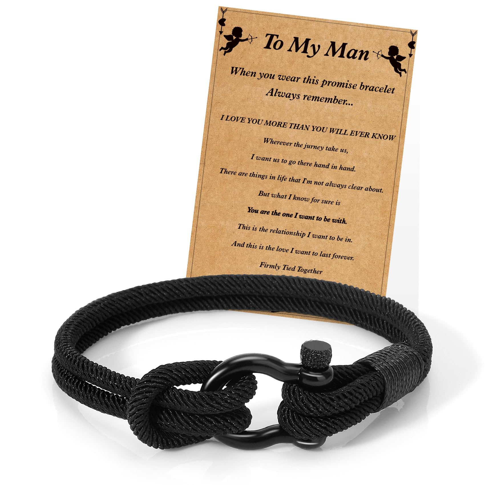 Milan Bracelets for Men - Inspirational Valentine's Day Gift for Him, Boyfriend, Brother, Cousin, Son, Grandson - Personalized Couples Gift Ideas for