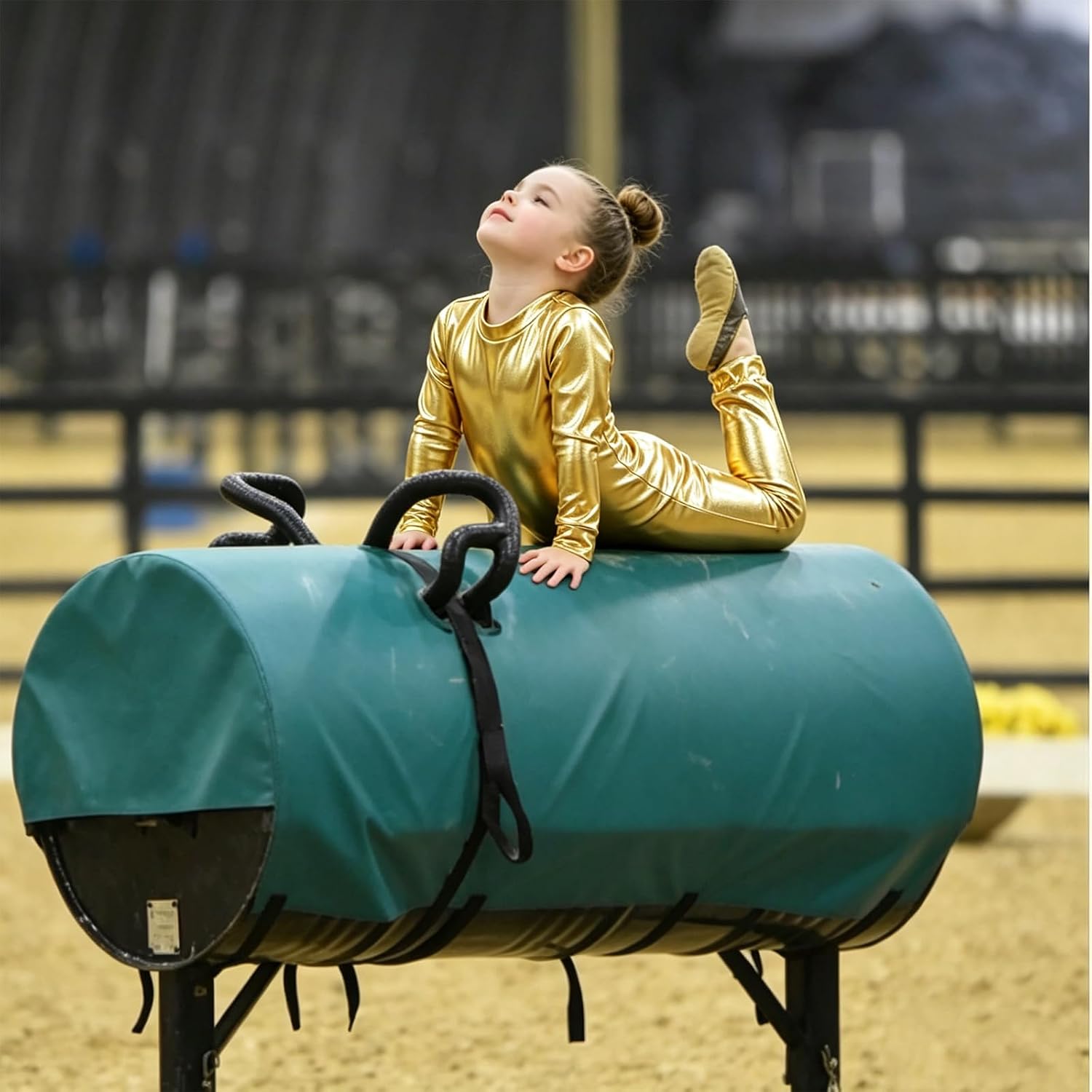 Toddler Dance Jumpsuit Metallic Bodysuit Sparkly One Piece Tumbling Outfit Gymnastic Unitard